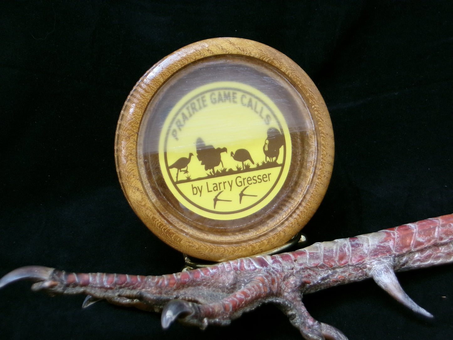 3.25" Mulberry Wood Crystal/Glass Friction Call