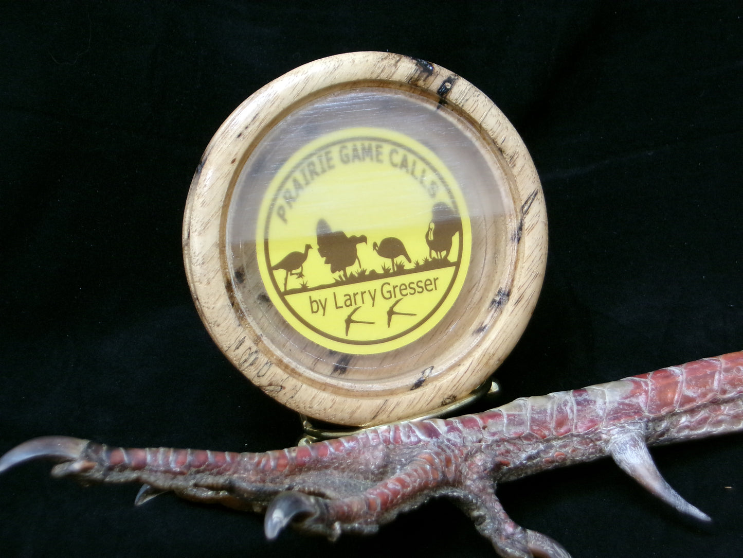 3.25" Persimmon Wood Crystal/Glass Friction Call
