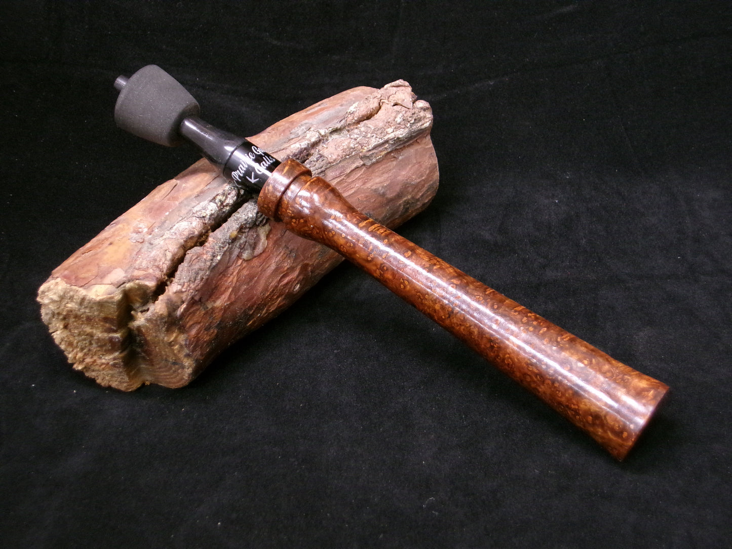 Amboyna Burl Turkey Trumpet and Buffalo Horn