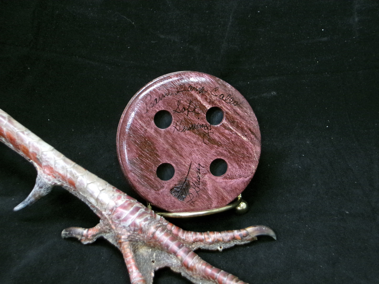 2.75" Stabilized and Dyed Red Elm Copper Call
