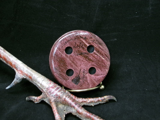 2.75" Stabilized and Dyed Red Elm Copper Call