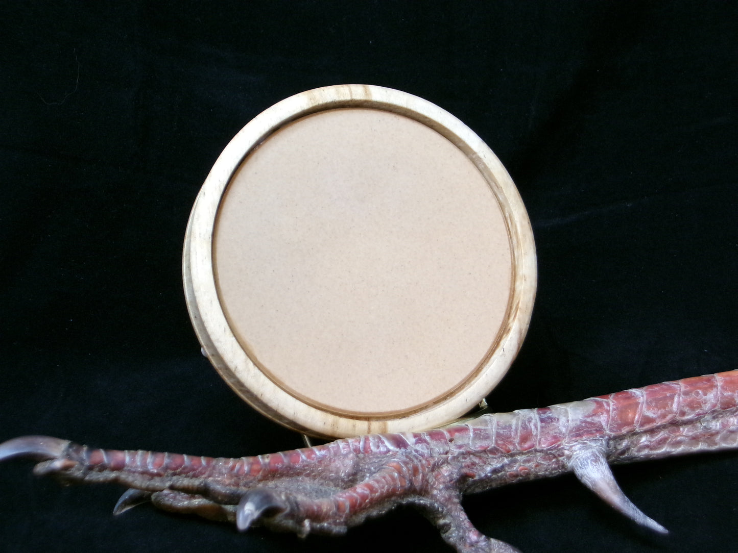3.5" High Figure Maple Ceramic/Glass Friction Call