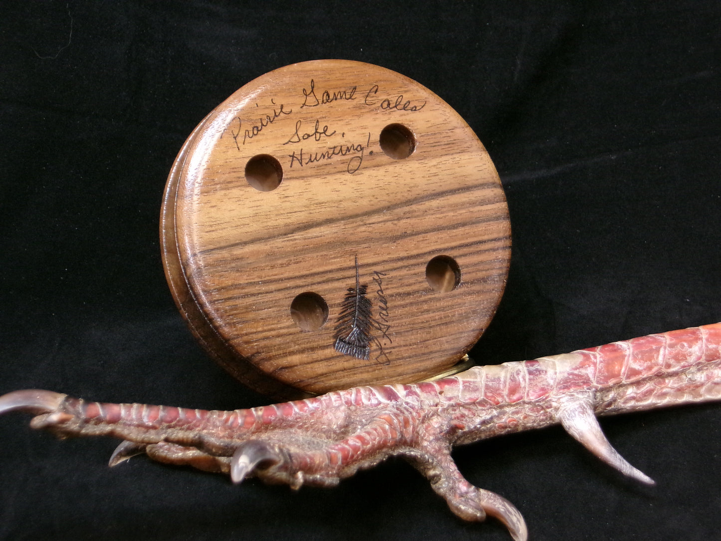 3.5" English Walnut Ceramic/Glass Friction Call