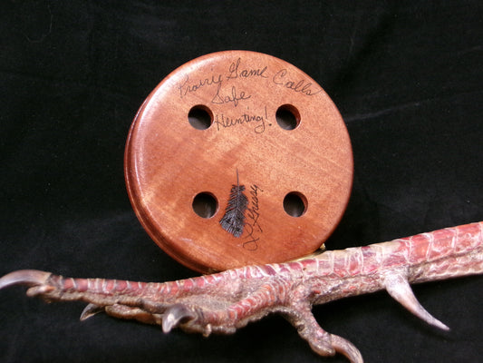 3.25" Curly European Pear Wood Alum/Glass Friction Call