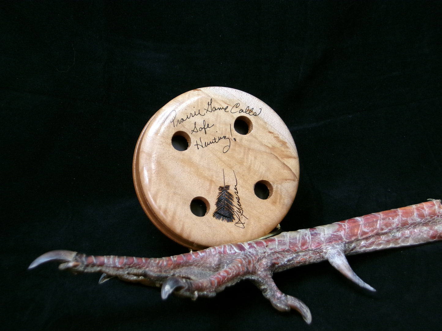 3.25" Big Leaf Maple Alum/Glass Friction Call