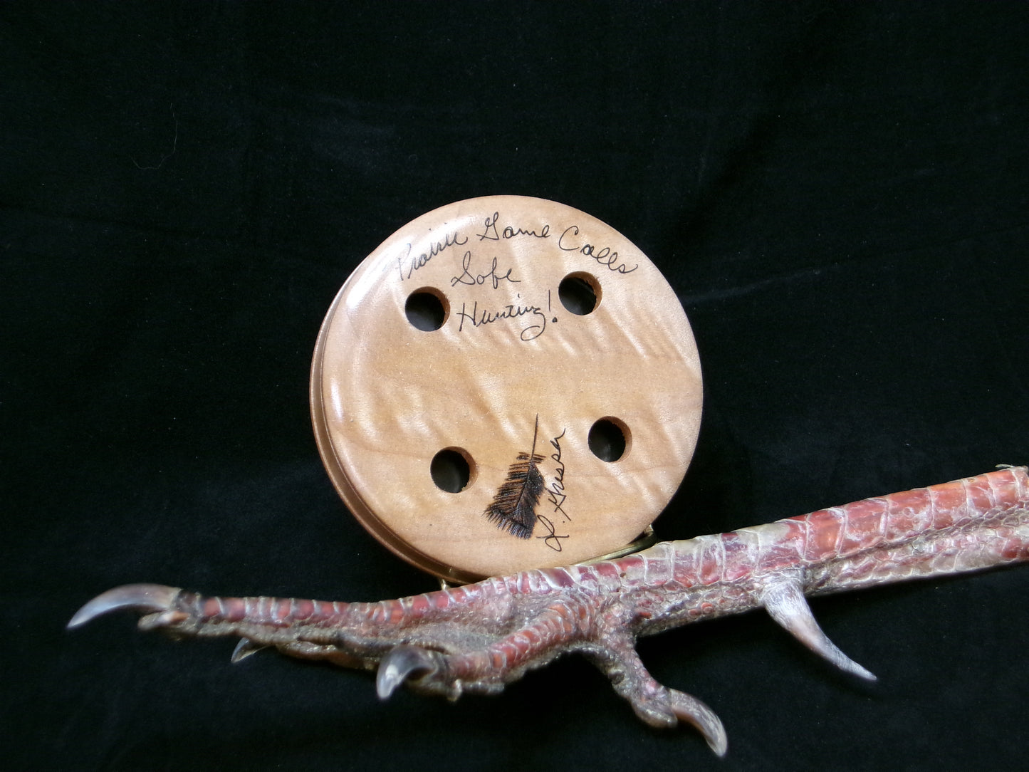 3.25" Curly Big Leaf Maple Alum/Glass Friction Call