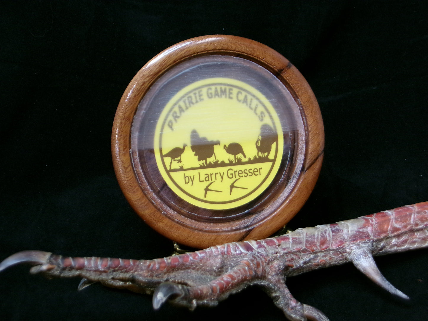 3.25" Dalmata Wood Crystal/Glass Friction Call