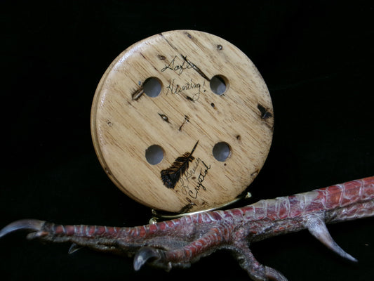 3.25" Persimmon Wood Crystal/Glass Friction Call