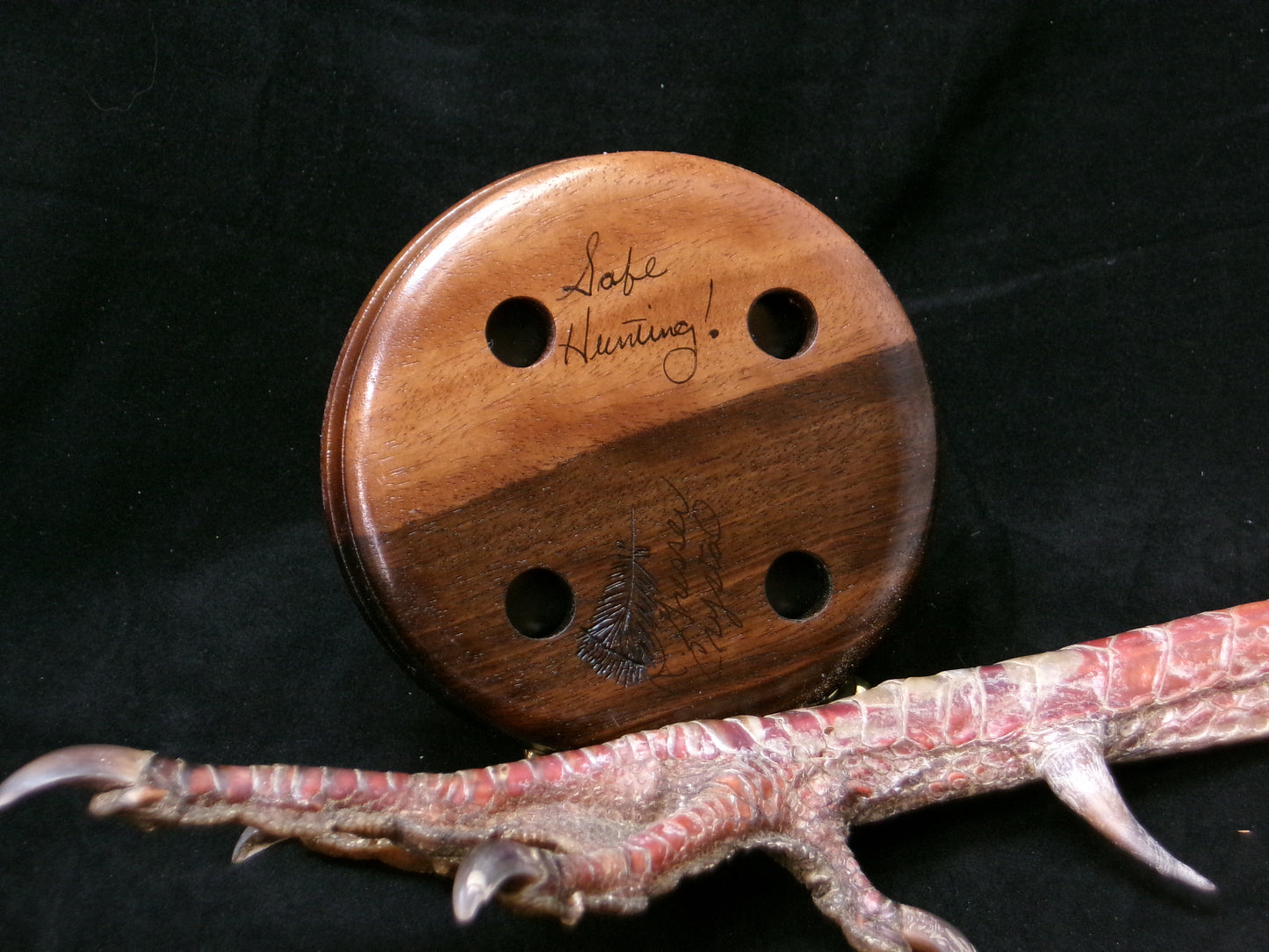 3.5" Gaboon Ebony Crystal/Aluminum Friction Call
