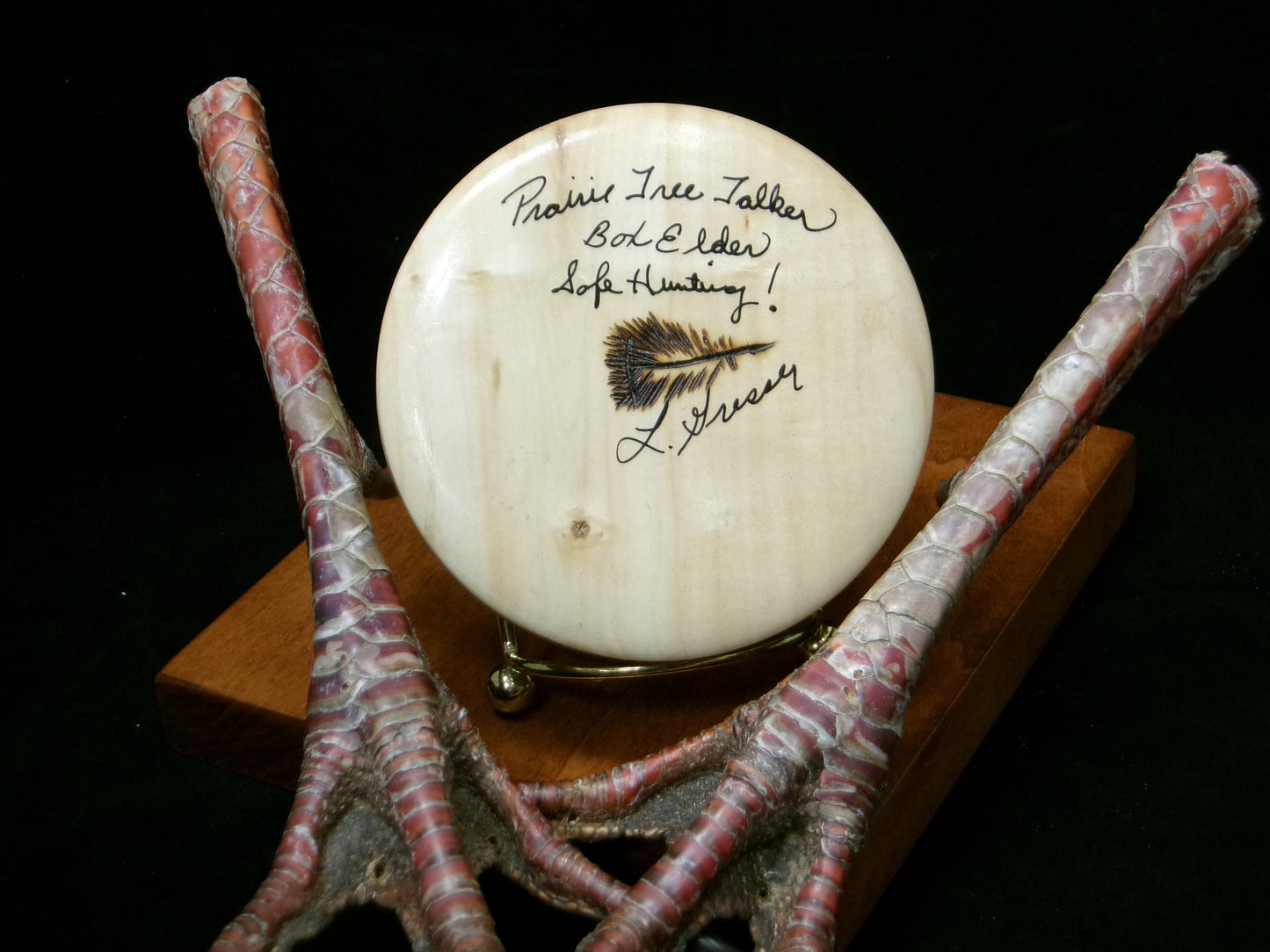 3.25" Box Elder Wood Tree Talker Slate Friction Call