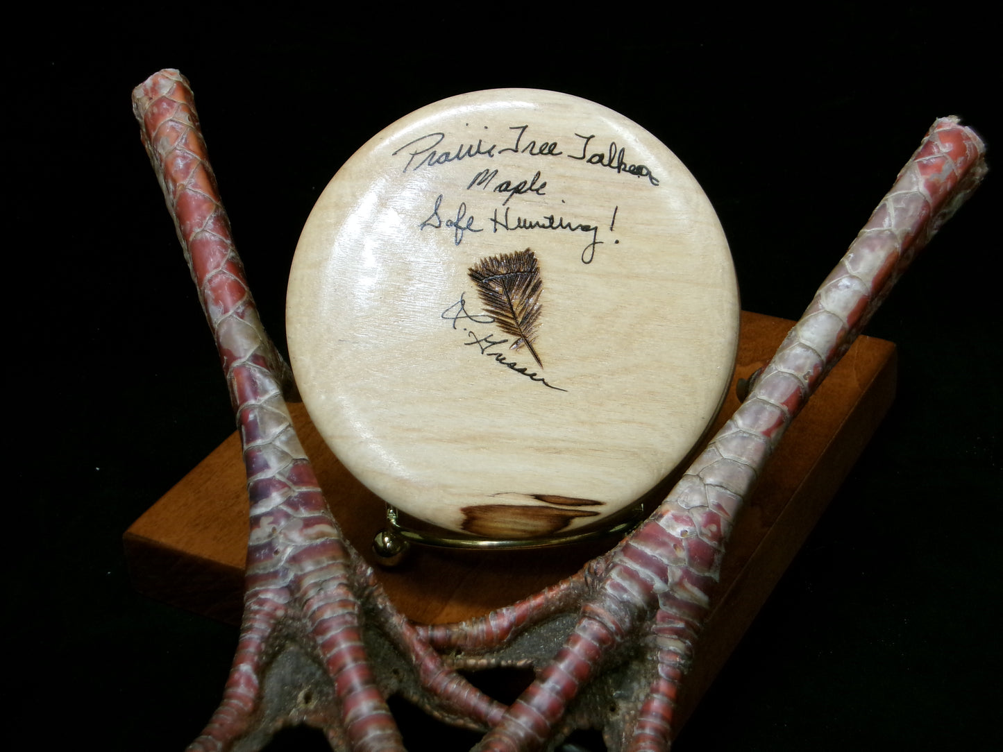 3.25" Maple Wood Tree Talker Slate Friction Call