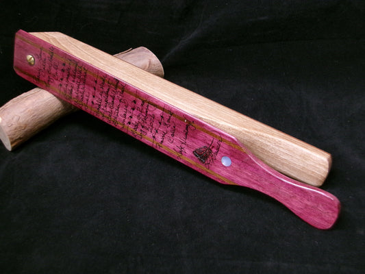 Island Walnut and Purpleheart Long Box Paddle Call