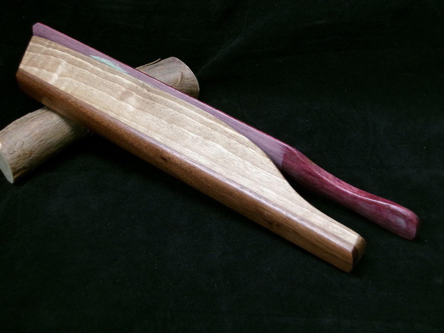 Island Walnut and Purpleheart Long Box Paddle Call