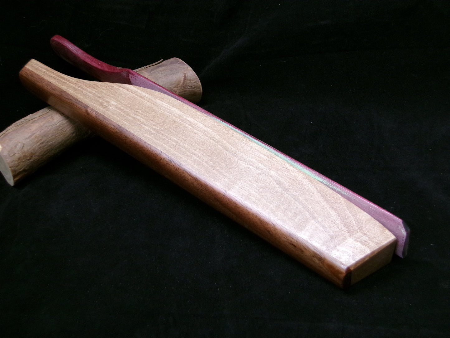 Island Walnut and Purpleheart Long Box Paddle Call