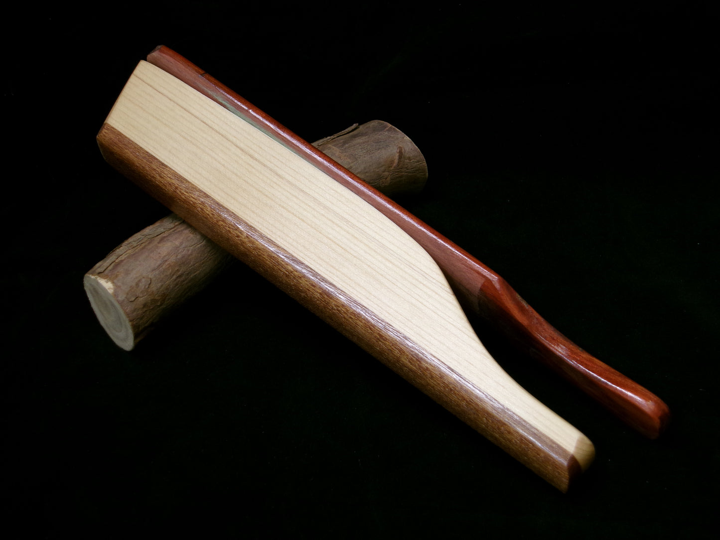 Port Orford Cedar and Redheart Short Box Paddle Call