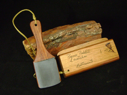 Butternut Box with Bubinga/Slate Paddle Scratch Box Call