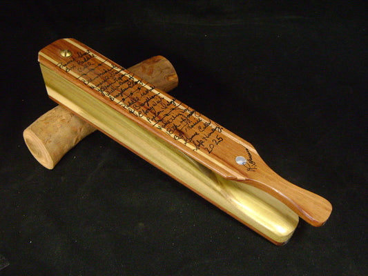 Poplar and Bolivian Ebony Short Box Paddle Call