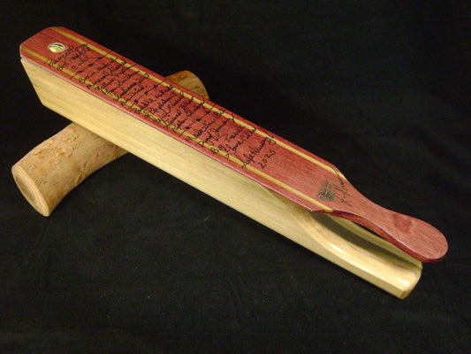 Mineral Stained Yellow Poplar and Purpleheart Long Box Call