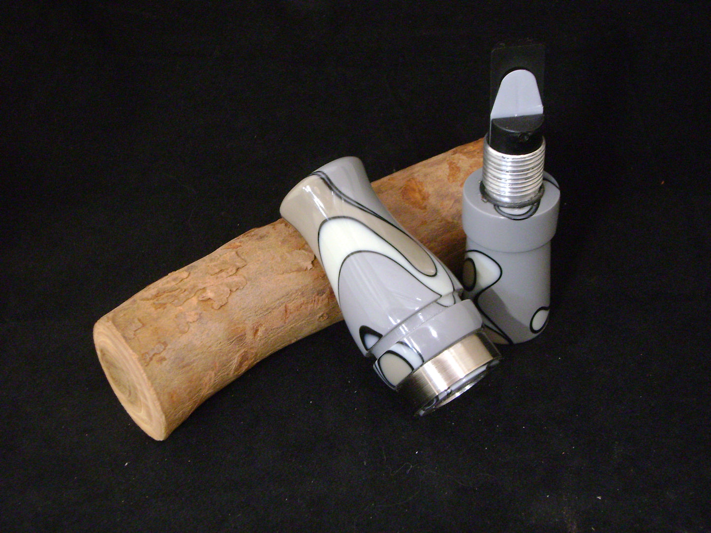 Gray Camo Acrylic Short Reed Canada Goose Call