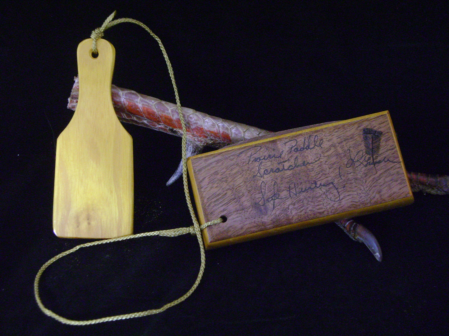Black Walnut/Osage Paddle Scratch Box Call