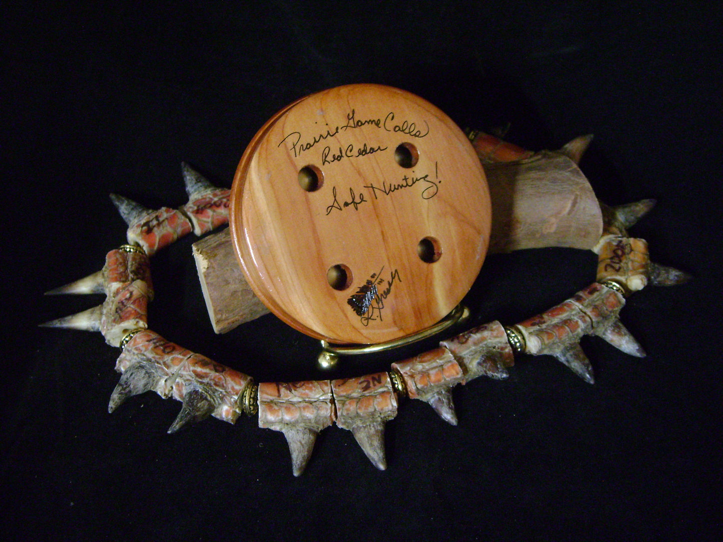 3.0" Red Cedar Wood Brass Call