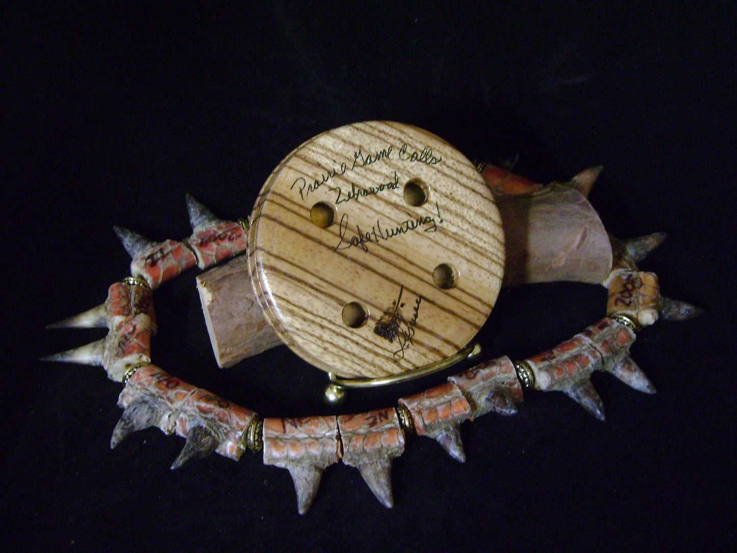 3.0" Zebrawood Brass Call