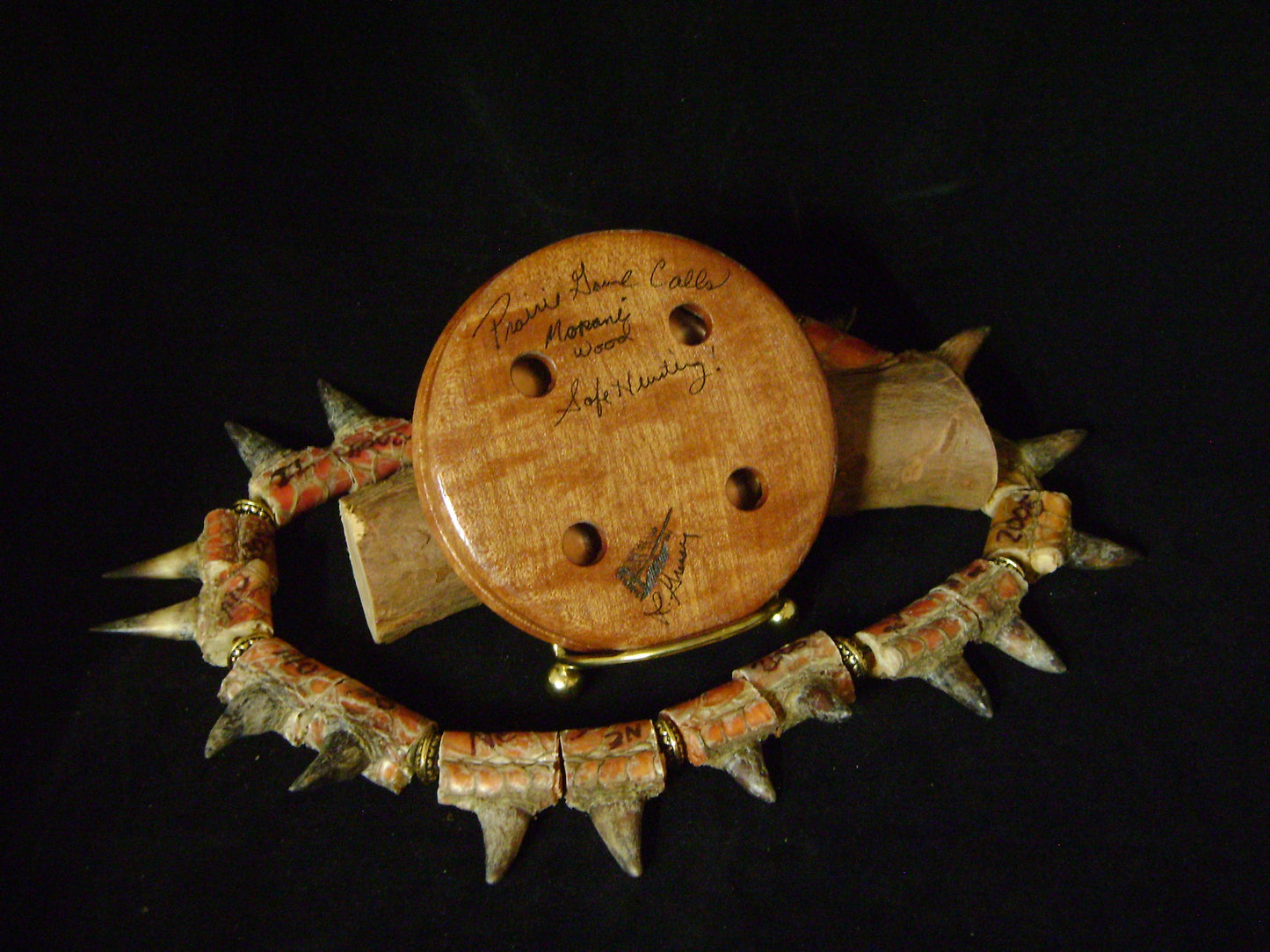 3.25" Mopani Wood Copper/Glass