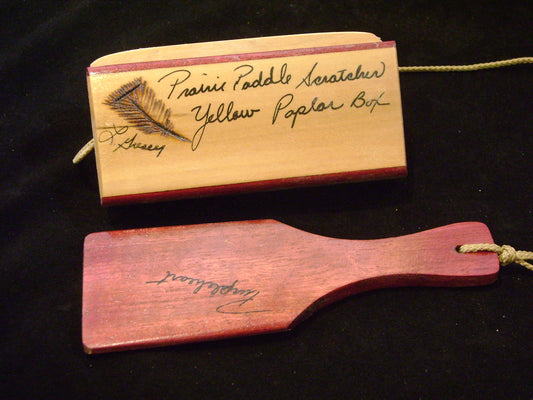 Poplar and Purpleheart/Purpleheart Paddle Scratch Box Call